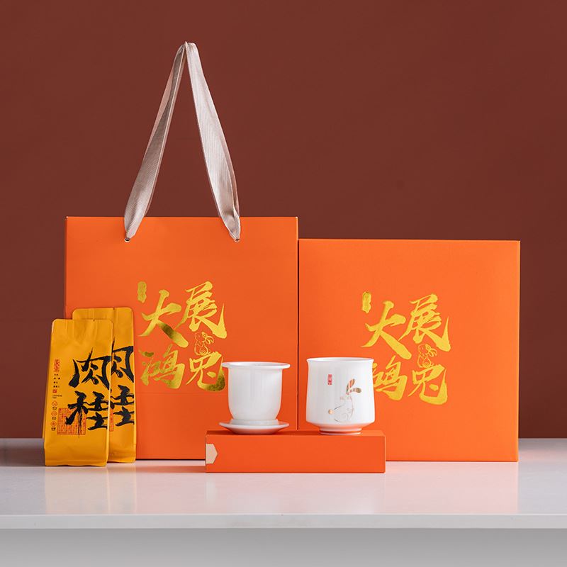 闽匠陶瓷羊脂玉瓷·大展鸿兔单杯礼装