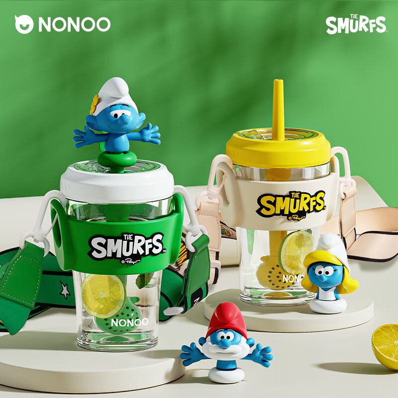 NONOO公仔吸管杯·蓝精灵