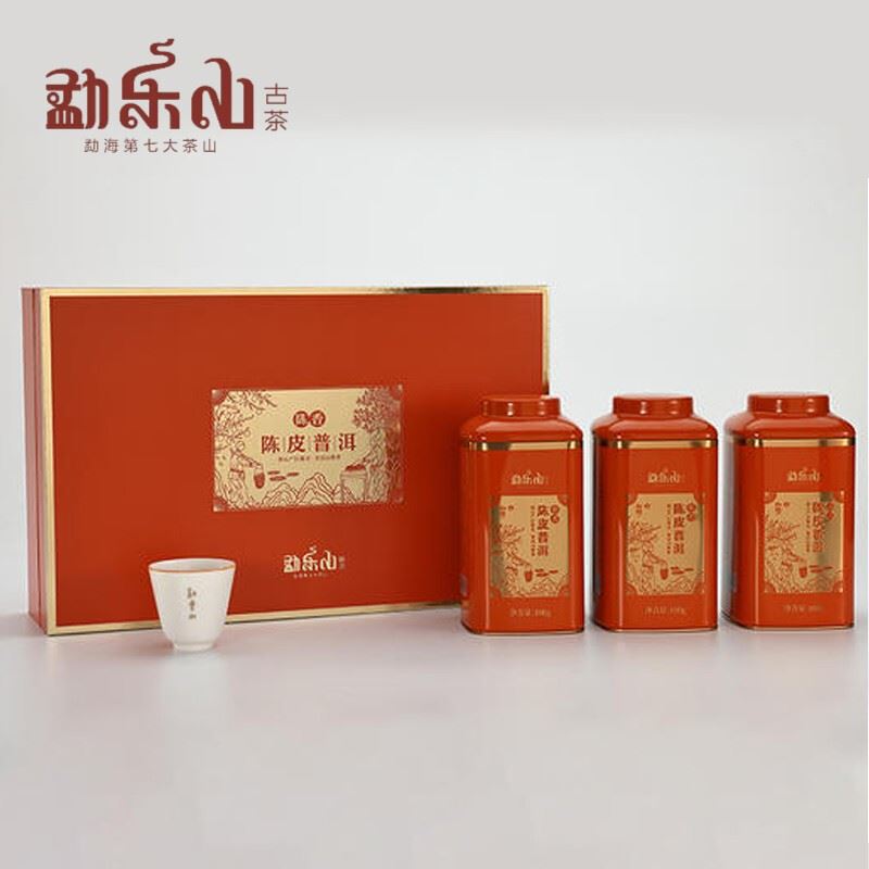 勐乐山2022年陈香陈皮普洱陈皮普洱散茶
