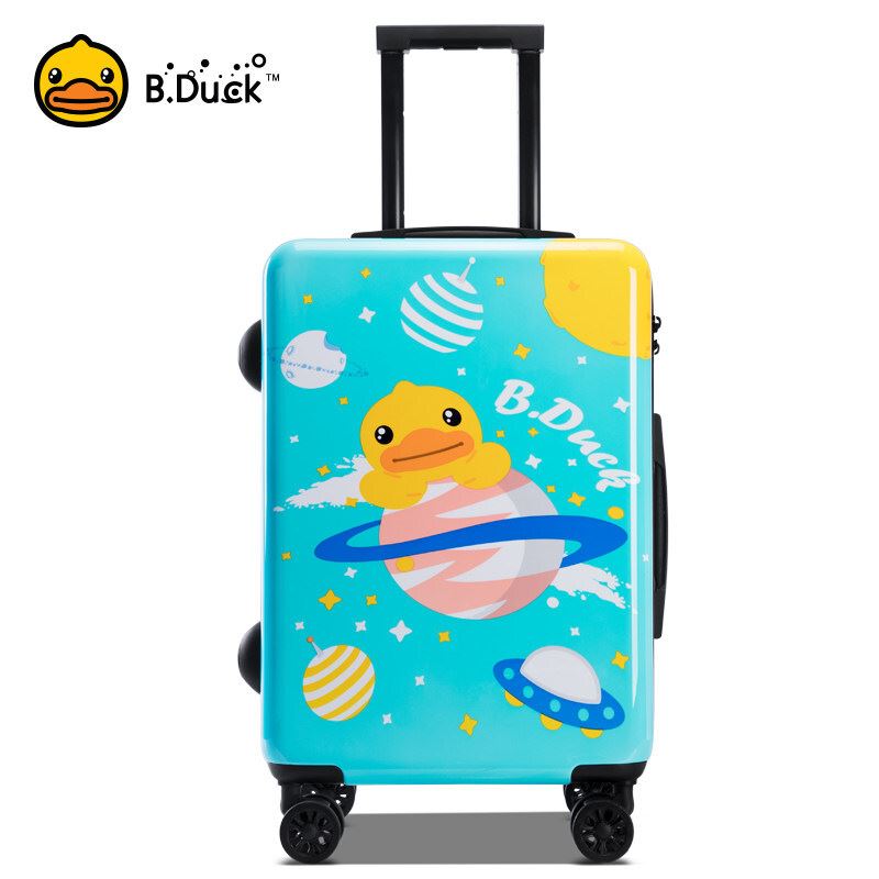 星空蓝小黄鸭拉杆箱8208