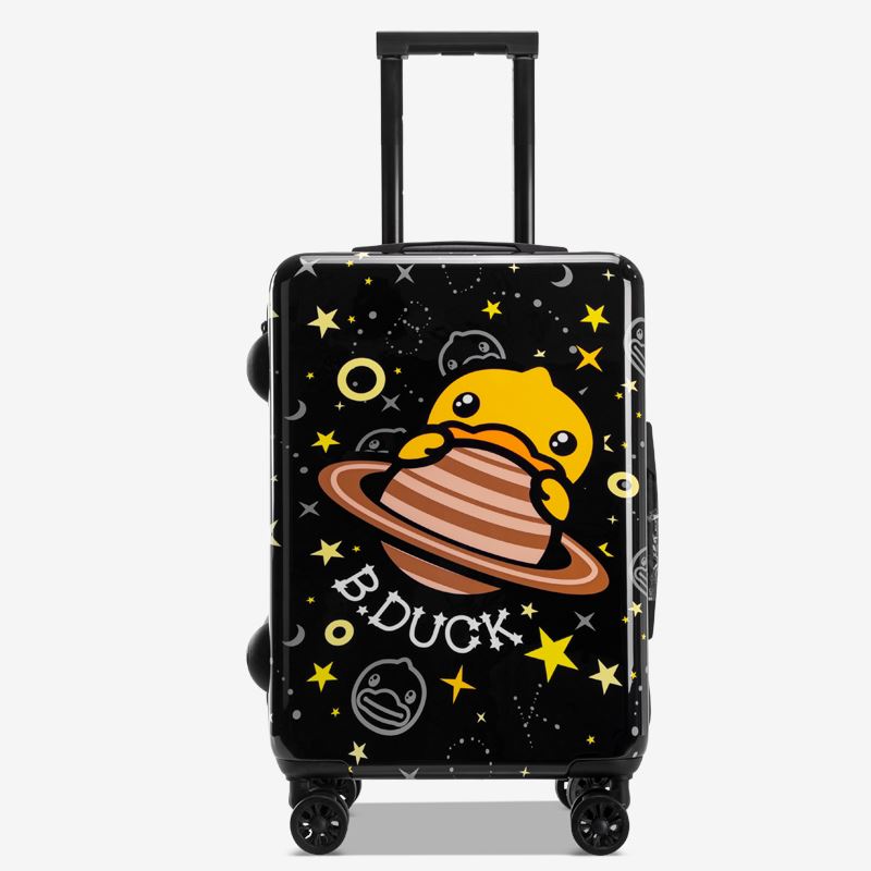 星空黑小黄鸭拉杆箱8208