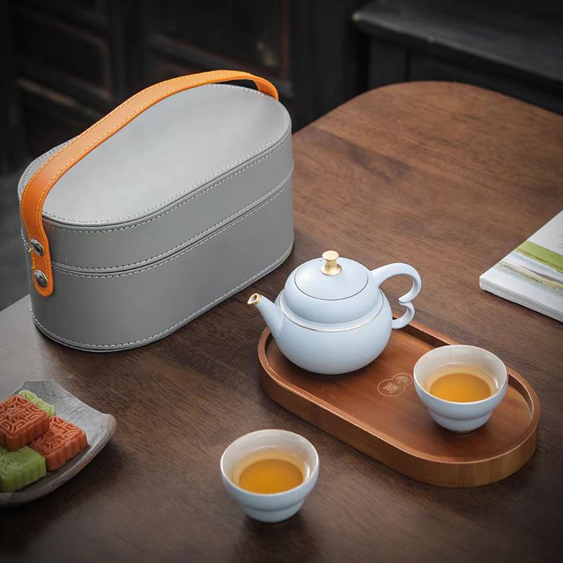 贝洛可水墨天青-茶具4头灰BK112