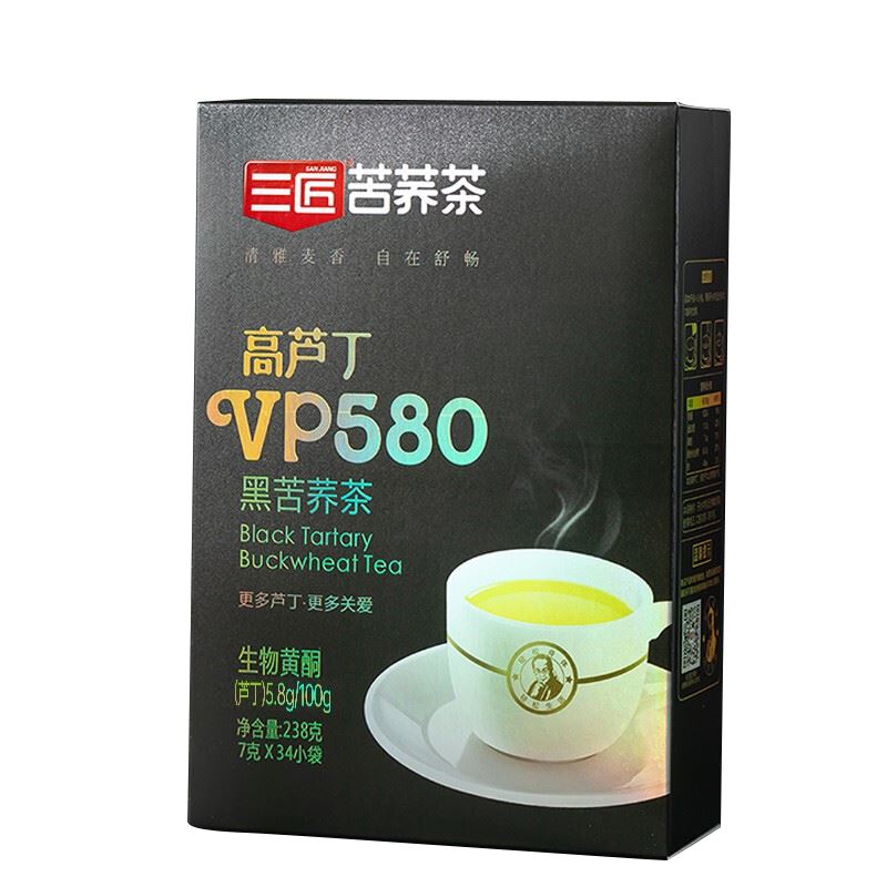 三匠VP580高芦丁黑苦荞茶238g