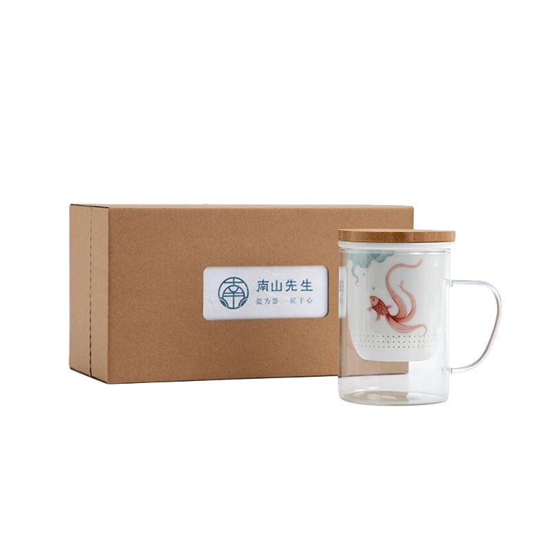 南山先生素锦莲华玻璃