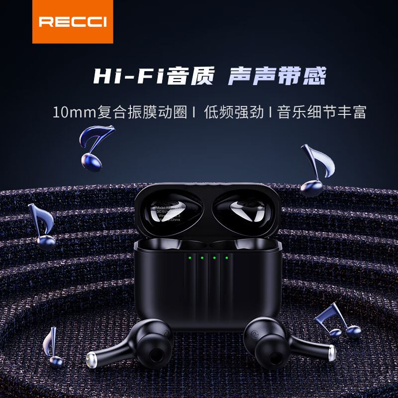 锐思（Recci）海顿TWSANC蓝牙耳机REP-W55