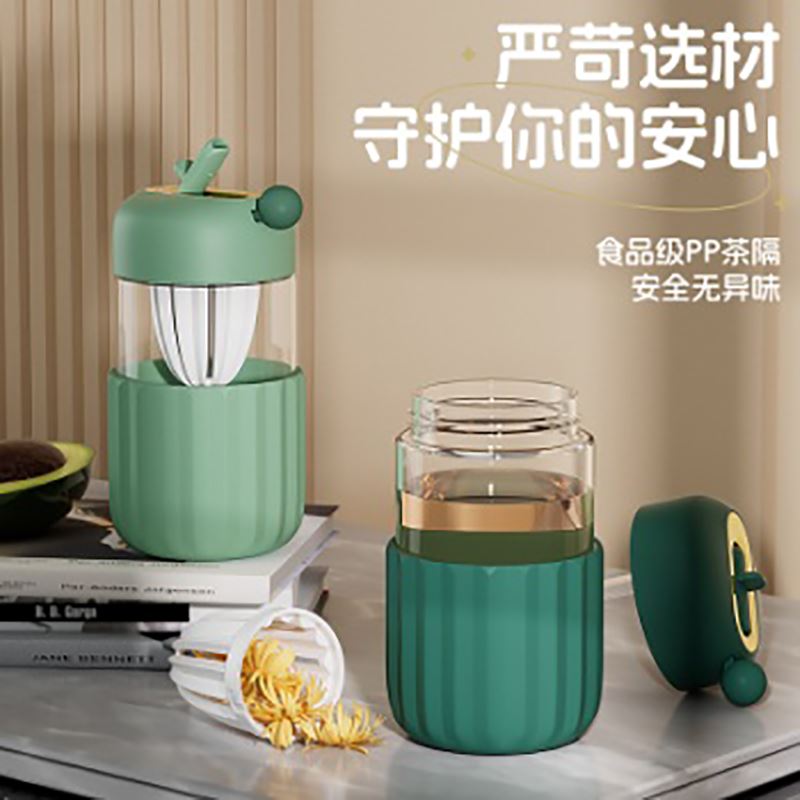 豹牌高硼硅玻璃咖啡杯-可榨汁（欢乐）BP03-G2025