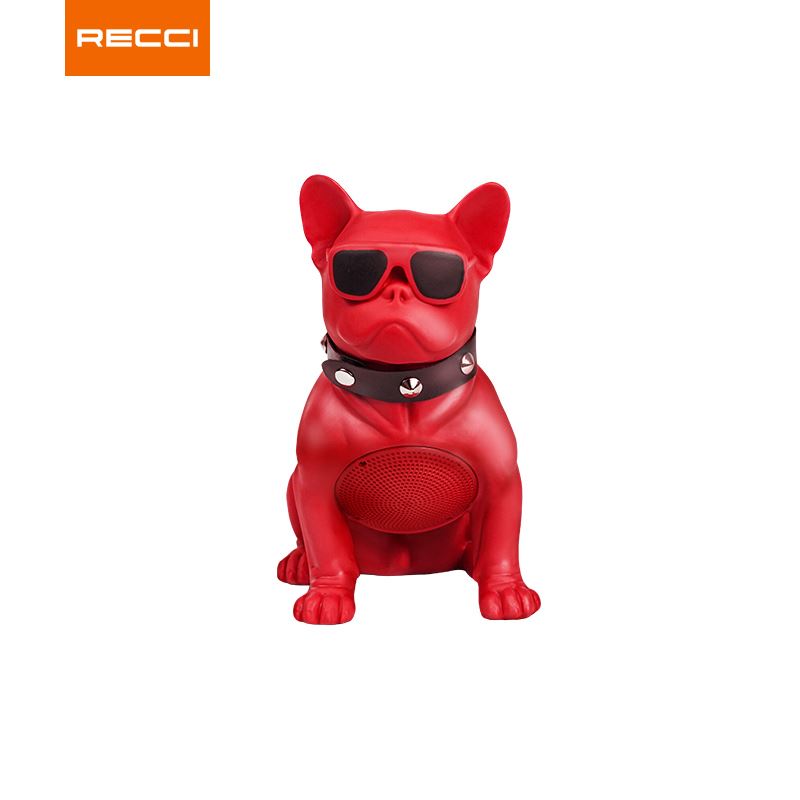 锐思Recci斗牛犬蓝牙音箱红色RSK-W18