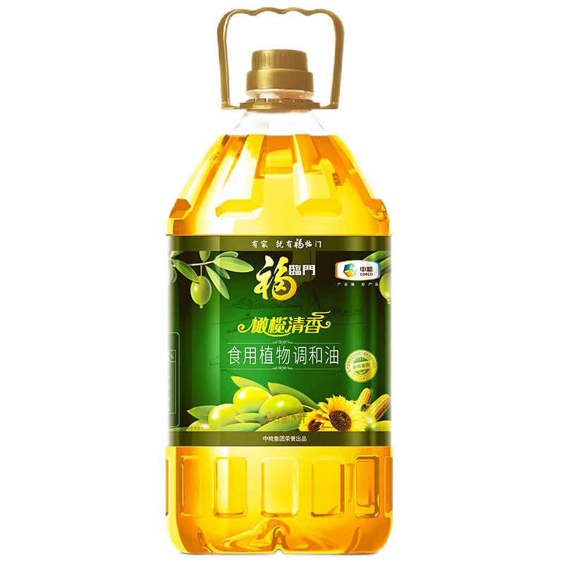 中粮福临门橄榄清香食用植物调和油5L