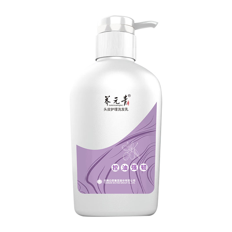 云南白药养元青控油强韧洗发乳500ml
