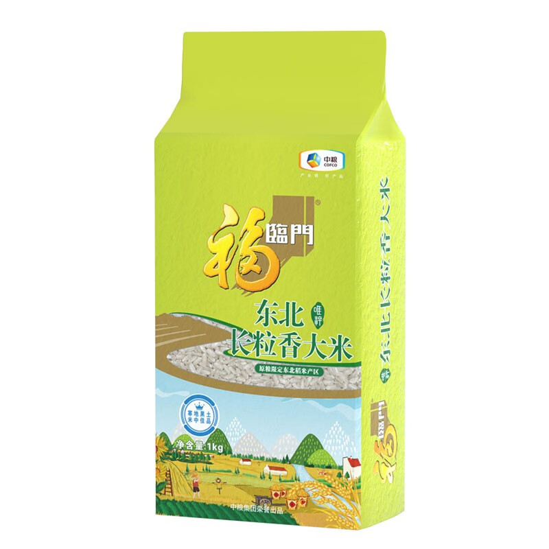 中粮福临门唯粹东北长粒香米1kg