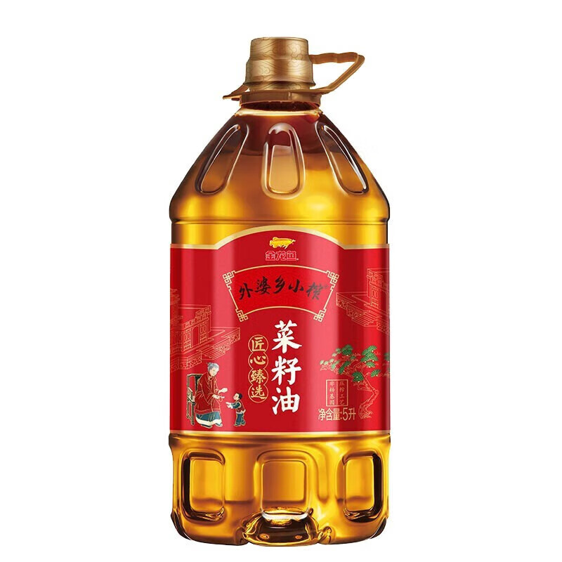 金龙鱼外婆乡小榨匠心臻选菜籽油5L