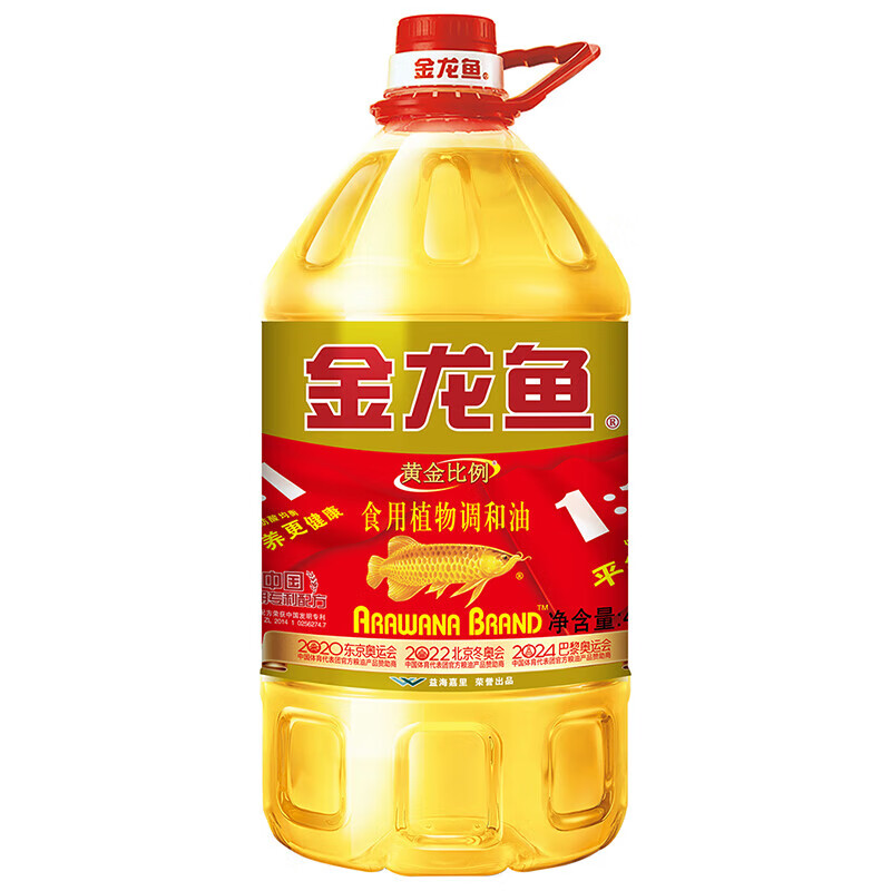 金龙鱼黄金比例食用植物调和油4L