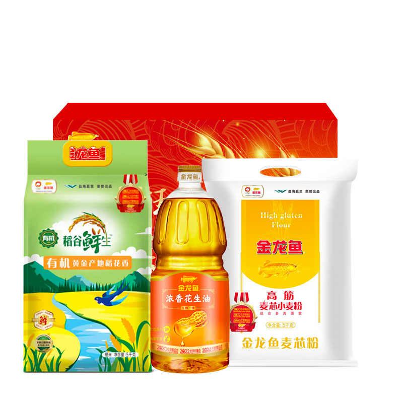 金龙鱼大规格米面油礼盒-F10kg+1.8L