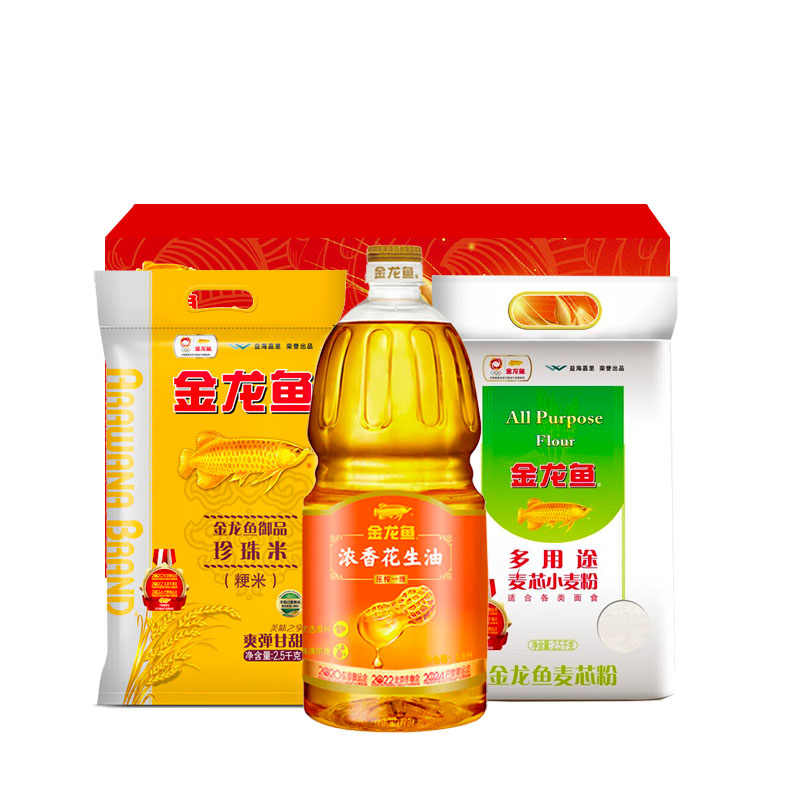 金龙鱼大规格米面油礼盒-D5kg+1.8L