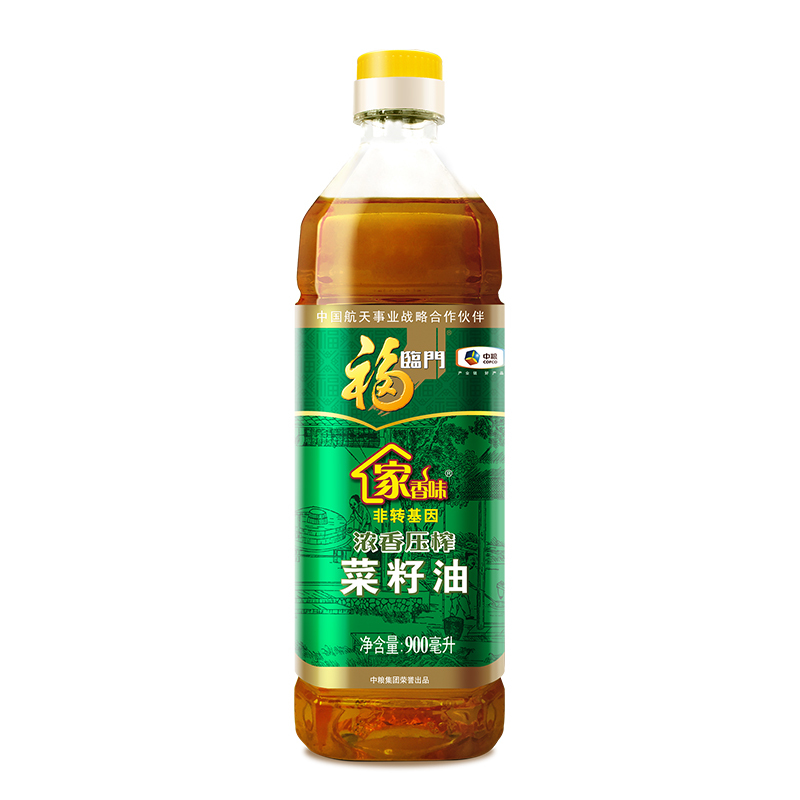 中粮福临门家香味浓香压榨菜籽油900ml