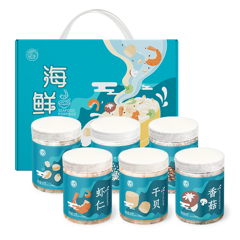 绿帝海鲜粥礼盒1268款