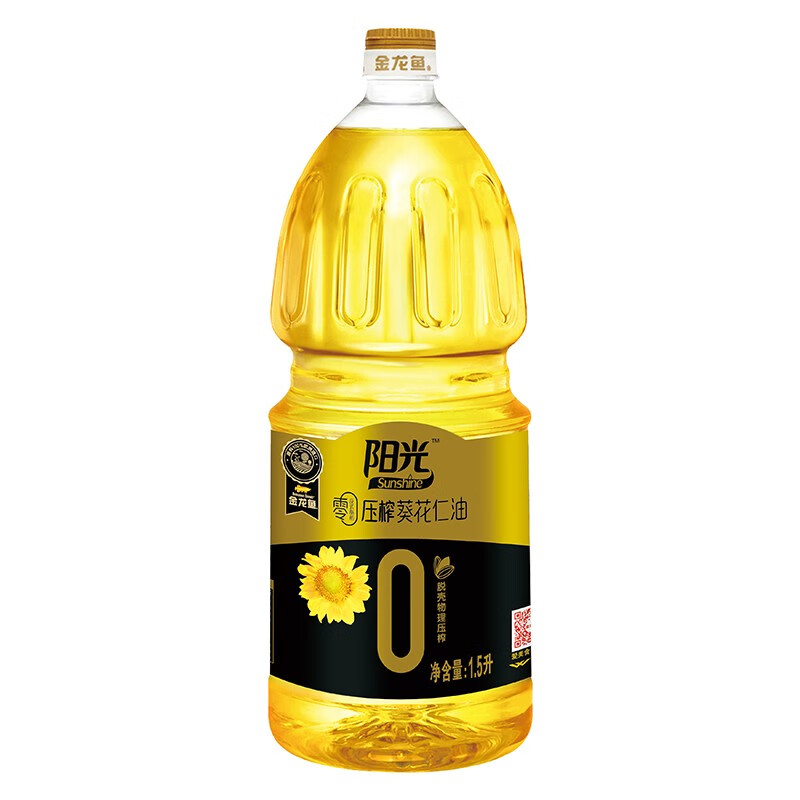 金龙鱼零反式压榨葵花仁油1.5L