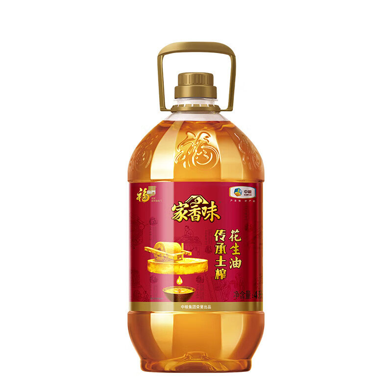 中粮福临门家香味土榨花生油4L