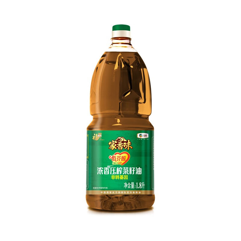 中粮福临门家香味浓香压榨菜籽油1.8L