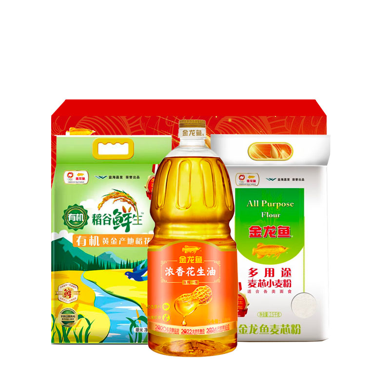 金龙鱼大规格米面油礼盒-E5kg+1.8L