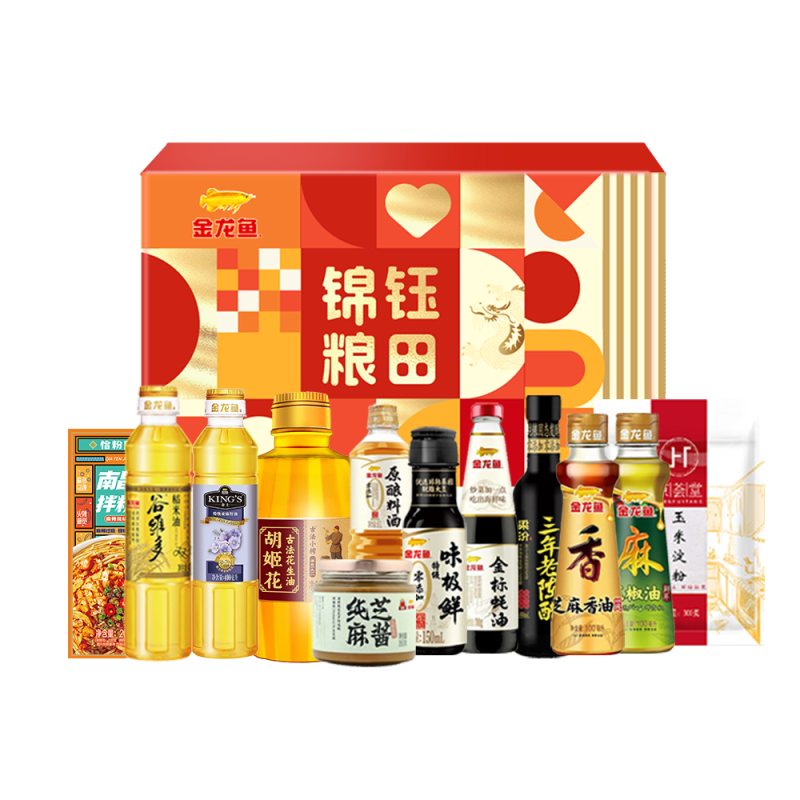 金龙鱼调料礼盒-F款1556g+3250ml
