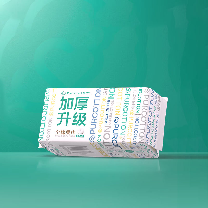 全棉时代2022全棉柔巾60g平纹（超厚）1包