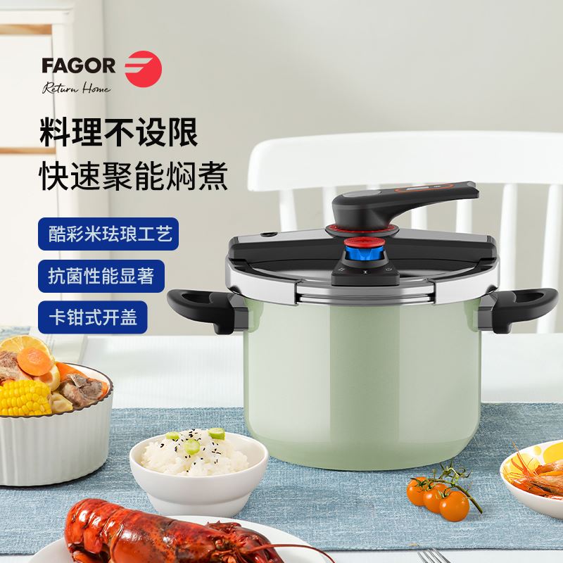 法格酷彩米不锈钢珐琅压力锅FG-HYLG0607