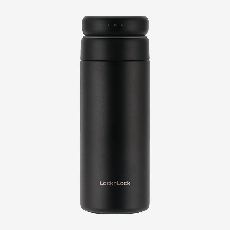 LHC3289BLK乐扣乐扣立立推盖保温杯350mL（黑）