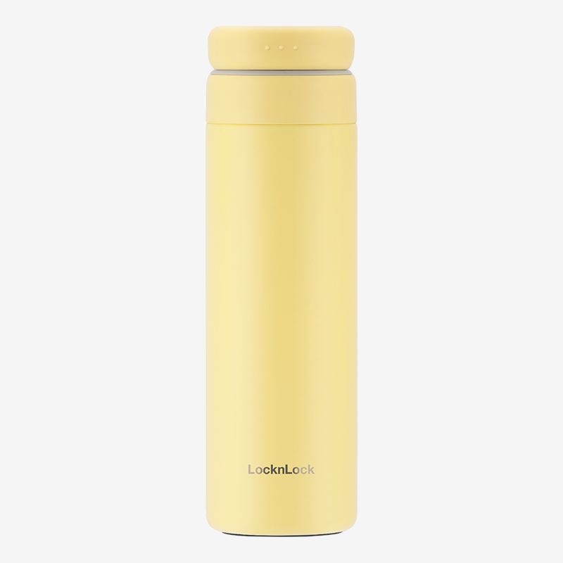 LHC3290YEL乐扣乐扣立立推盖保温杯450mL（黄）