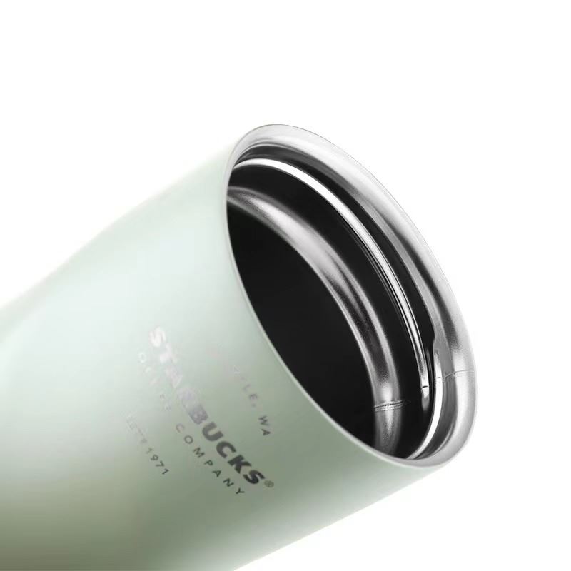 星巴克经典绿色渐层款翻盖杯11149750