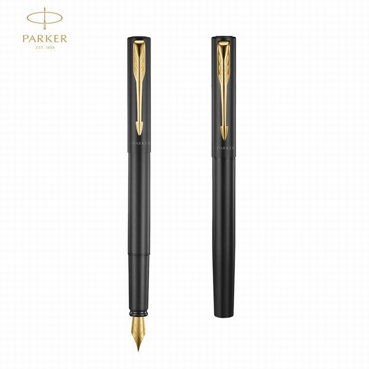 派克（PARKER）钢笔威雅系列XL经典黑金夹墨水笔