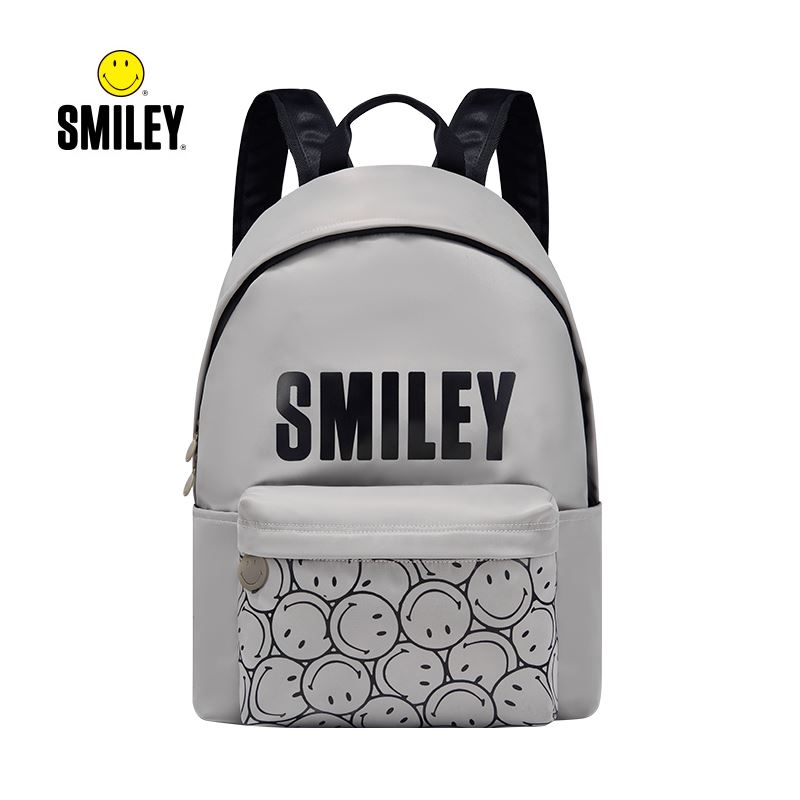 笑脸微笑双肩包SMILEY-XB21-6003笑脸灰