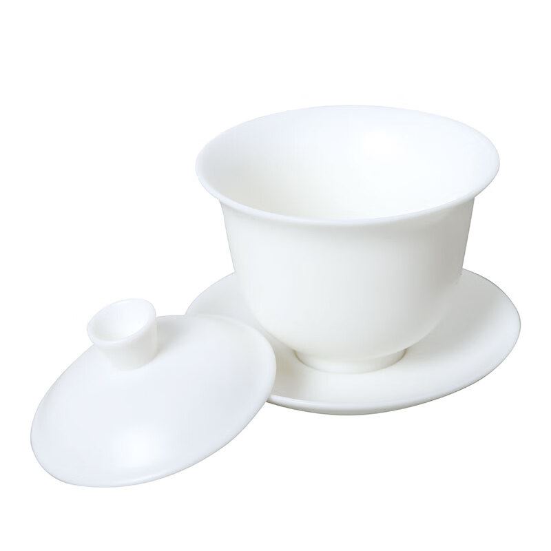 果兹素烧羊脂玉茶具套装|GZ-T03