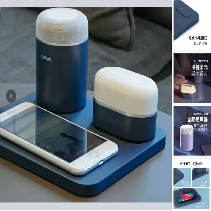 几光无线小电组合星空蓝3件套