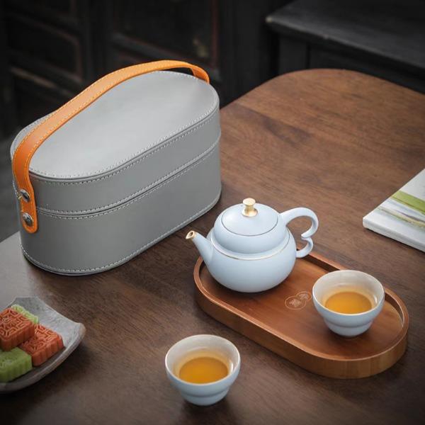 贝洛可水墨天青-茶具4头灰BK112