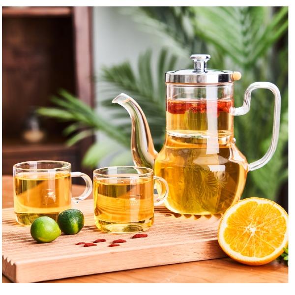 康宁雅道磁吸式泡茶杯壶三件组