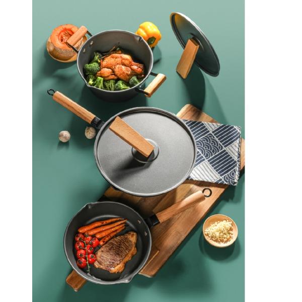 康宁精铁不粘锅具五件套