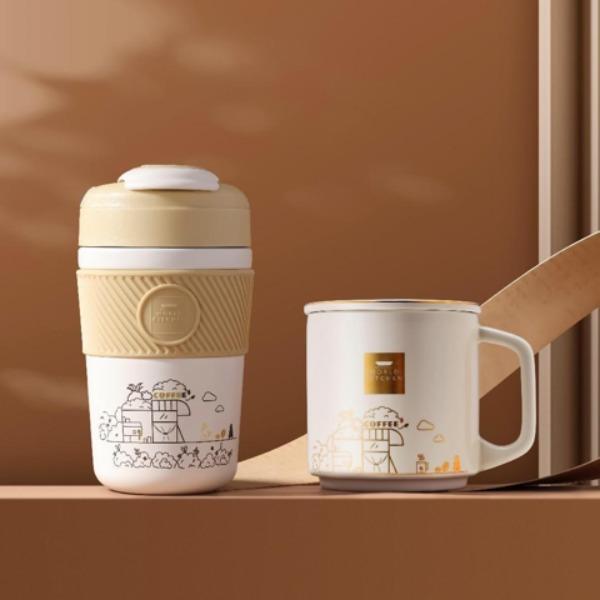 康宁咖啡杯两件组
