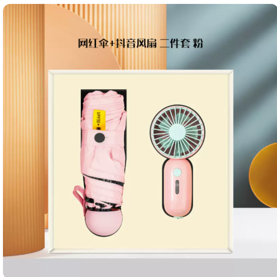商务套装抖音扇温控杯两件套