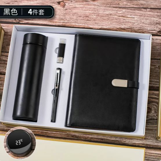 商务套装大银扣活页本四件套