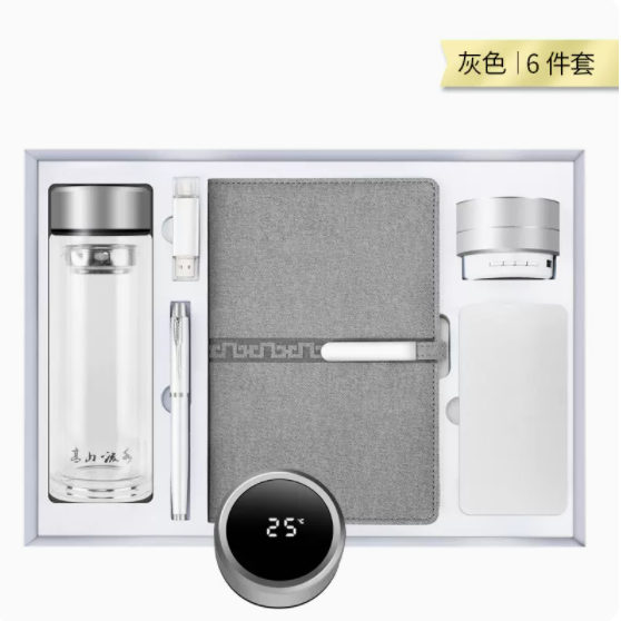 商务套装温控玻璃杯套装六件套