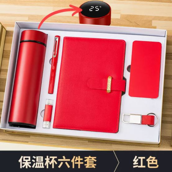 商务套装土豪金记事本六件套