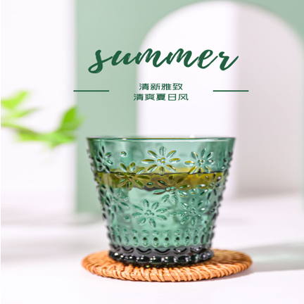 乐唯诗墨绿雏菊杯2件套MLCJB/L2