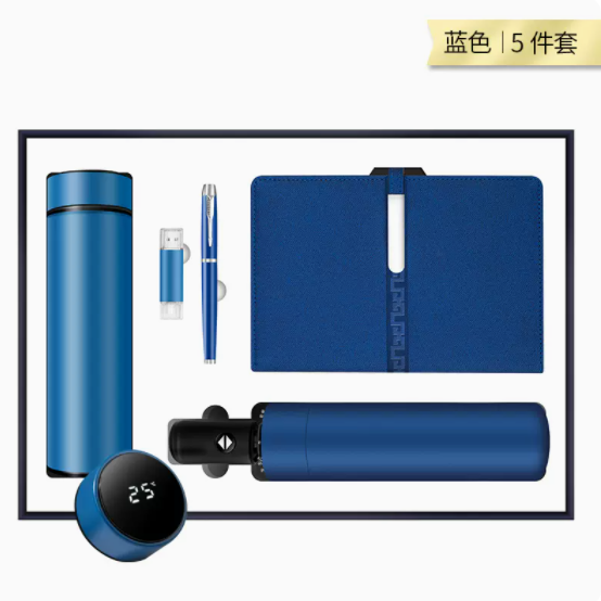 商務(wù)套裝長(zhǎng)扣記事本五件套