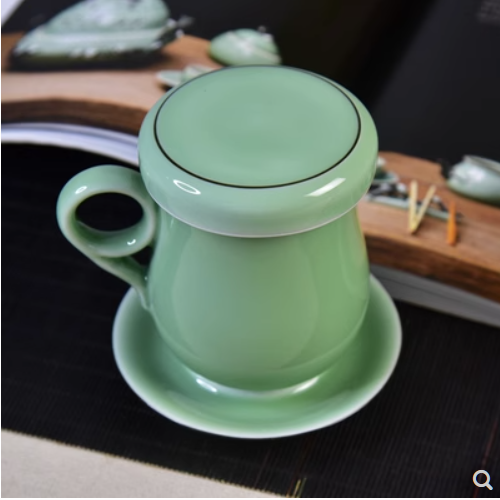 青瓷静心同心杯