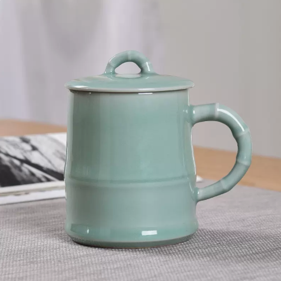 青瓷咏竹杯