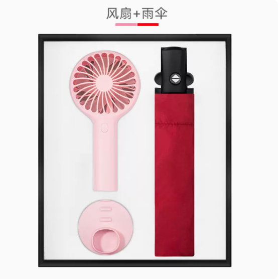 商务套装风扇雨伞两件套