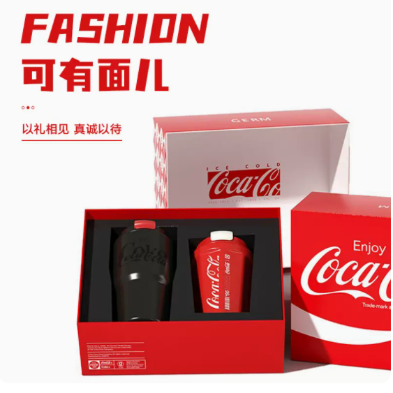 格沵可口可乐联名款咖啡杯情侣礼盒