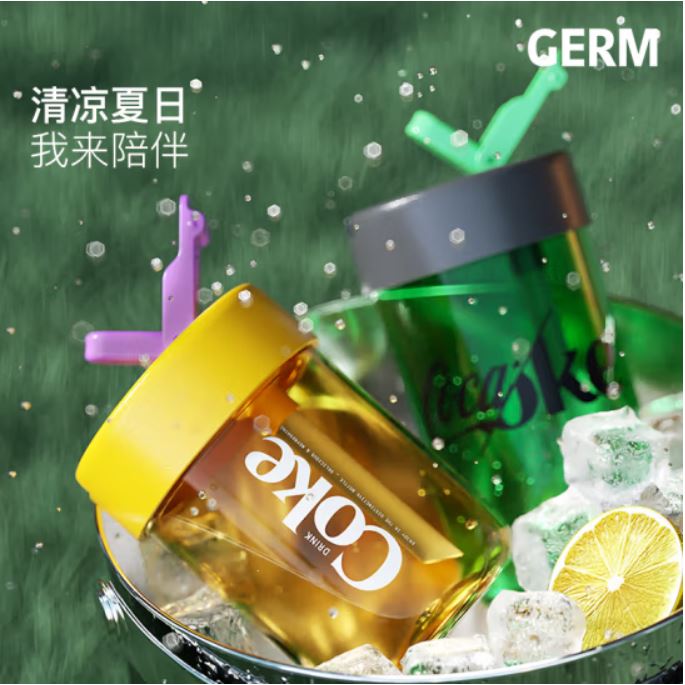格沵（germ）可口可乐联名款随行吸管杯