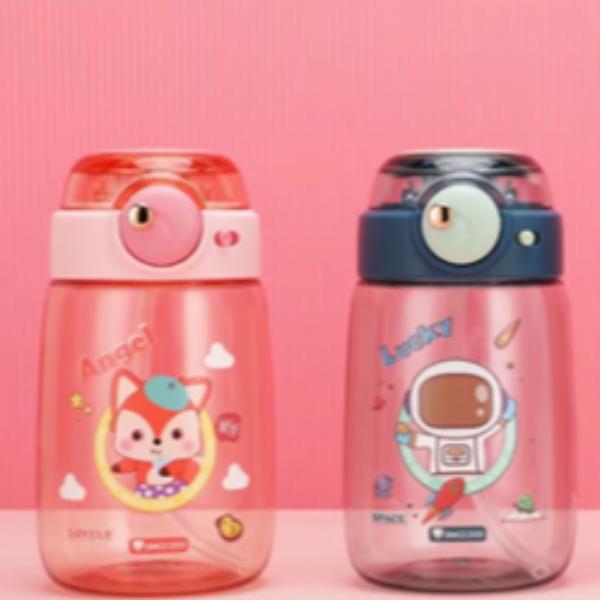 匡迪便携手提塑料吸管杯6051号弹跳杯